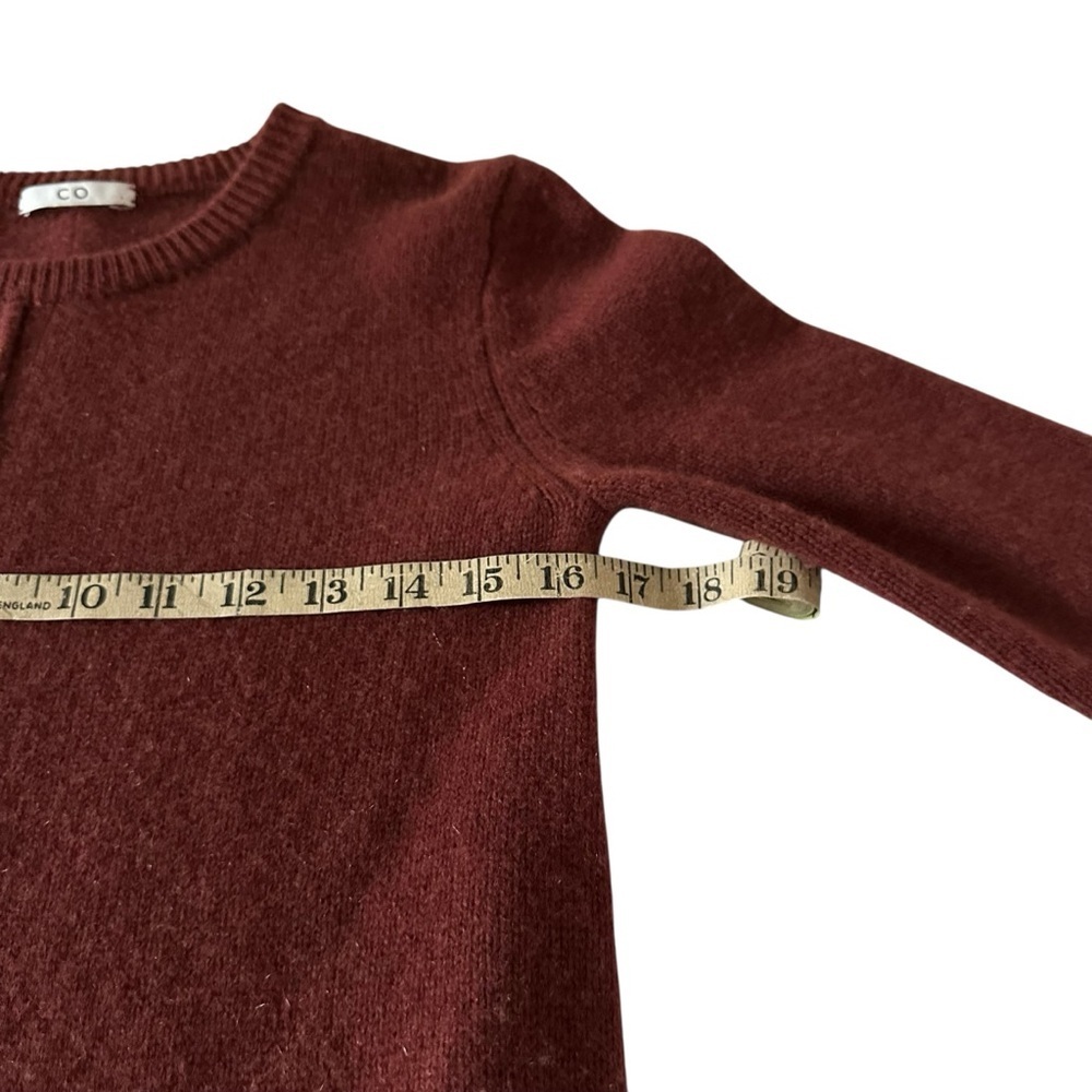 Co Collection Cashmere Midi Sweater Dress XS Rust - Picture 10 of 13